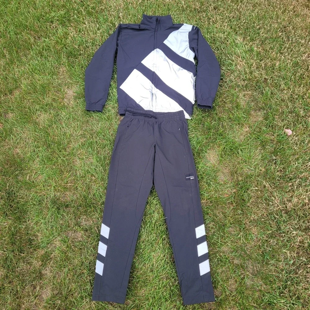 Adidas Tracksuit Mens S Black Equipment ADV/91-17 Windbreaker Jacket Pants Set